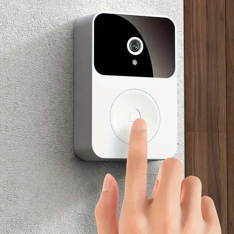 Sonnette Vidéo, Caméra de Sonnette Sans Fil avec Fonction de Dialogue Bidirectionnel, Wi-Fi, HD, Vision Nocturne, Contrôle à Distance par Application, Installation Facile, Caméras HD pour la Sécurité Domestique.
