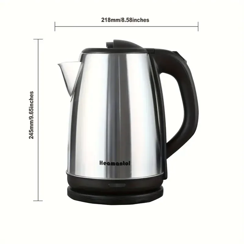 Bouilloire électrique Heamantol, bouilloire à eau chaude de 700W, théière et bouilloire, arrêt automatique et protection contre la surchauffe.