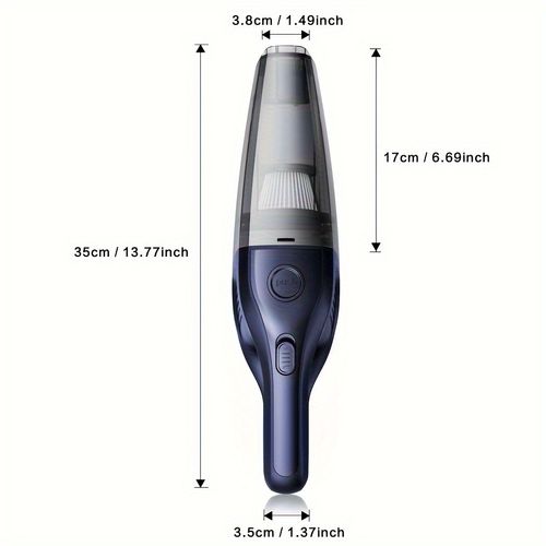 Aspirateur à main sans fil pour voiture familiale, puissant aspirateur à aspiration USB, mini aspirateur de nettoyage, équipé de divers accessoires, adapté à la voiture, à la maison, au bureau et à d'autres outils de crevasse.
