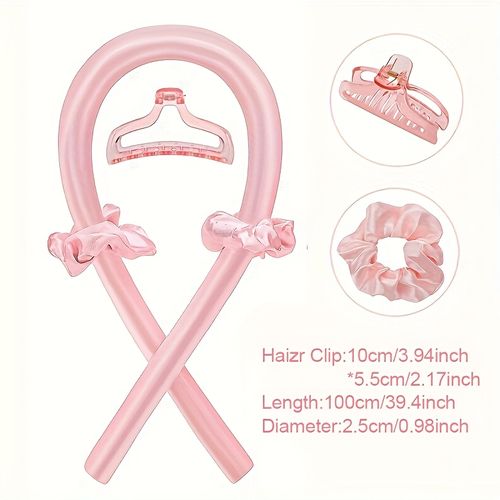 Kit de bouclage à froid - Bigoudis en satin pour boucler les cheveux pendant la nuit - Bigoudis à froid - Soins capillaires doux et efficaces