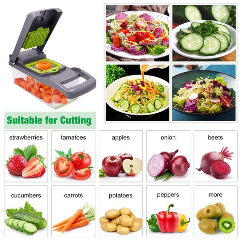14-in-1 Multifunctional Easy Vegetable Chopper, Onion Slicer and Dicer for hassle-free kitchen prep