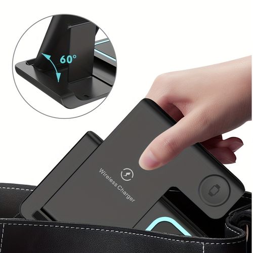 Station de charge rapide 3 en 1, support de chargeur sans fil pliable pour iPhone 16, 15, 14, 13, 12, 11, Pro, Max, Mini, Plus, X, XR, XS, SE, 8Plus, pour Apple Watch 1-9, pour Airpods 3-2Pro, TIMESS