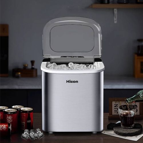 Nouvelle machine à glace commerciale avec nettoyage automatique pour cafés d'affaires.