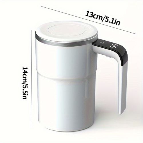Tasse à café auto-mélangeuse rechargeable avec affichage de la température - rechargeable par USB