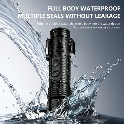 Multifunctional 4-in-1 Arc Lighter Flashlight Outdoor Windproof Waterproof Lighter Dual Arc Pulse Cigarette Lighter High Hardness Aluminum Escape Flashlight USB Charging