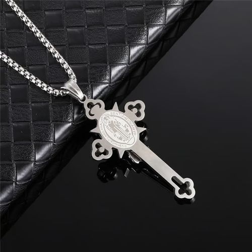 St. Benedict's Cross Pendant Necklace Wards Off the Power of Evil