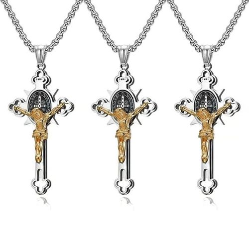 St. Benedict's Cross Pendant Necklace Wards Off the Power of Evil