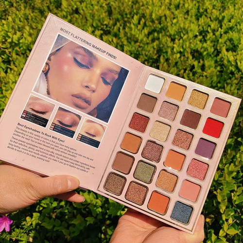 78 Colors Multi-Functional Makeup Eyeshadow Palette, 5 Layers Foldable Fashion Makeup Palette with Pearl Matte Highlight Powder Blush Lipstick Multi-Color Makeup Combo Palette Waterproof Makeup Eyeshadow Book Set