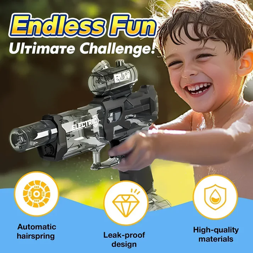 💥Super Cool Simulation Flame Electric Water Gun Toys 💥High Power Long Range Analog Flame Sensor Pulse Water Sprayer High Capacity Electric Continuous Firing Water Guns Perfect for Family Games, Parties Outdoor Beach Pool Fighting Game Toys Gifts