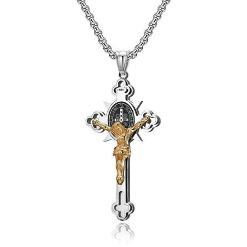 St. Benedict's Cross Pendant Necklace Wards Off the Power of Evil