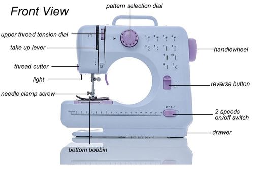WEIYE 505A Household Portable Sewing Machine DC Power Foot Control Pedal for Knitting Socks Core Motor Component