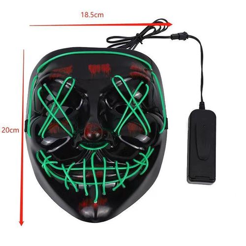 Halloween Mask LED Light up Mask for Festival Cosplay Halloween Costume Masquerade Parties Carnival Gifts