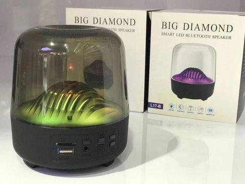 Glass Bluetooth Speaker, Stereo 5.3 Wireless Portable Speaker, Heavy Bass Subwoofer with Loud Volume