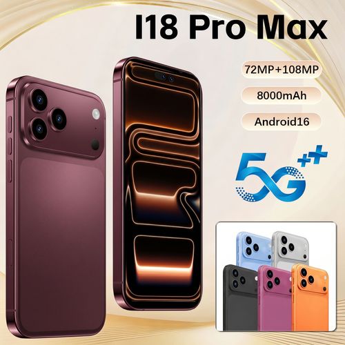 I18 Pro 5G LTE CDMA Dual SIM Octa Core Smartphone 108MP Camera 3GB+16GB 7000mAh AMOLED 4K 120Hz Android 14