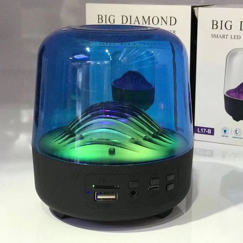 Glass Bluetooth Speaker, Stereo 5.3 Wireless Portable Speaker, Heavy Bass Subwoofer with Loud Volume