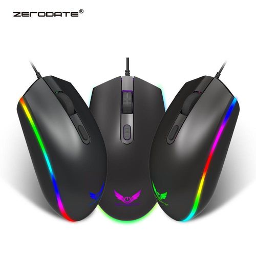 2.4G Wireless RGB Luminous Gaming Mouse Dual-Mode Wired Right-Handed 1200 DPI Programmable Ergonomic Design USB Computer