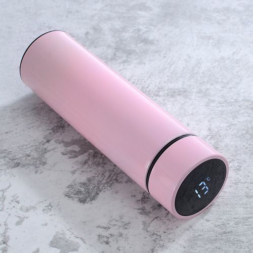 Customized logo New Style Gradient Color Vacuum Water Bottle Stainless Steel LED Smart Water Bottle with Temperature Display