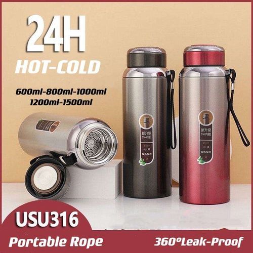 Wholesale 600Ml 800Ml 1000Ml Simple Design Food Contact Safe Insulated Water Bottle Coffee Cup Ice Coffee Mug Pudding Cup