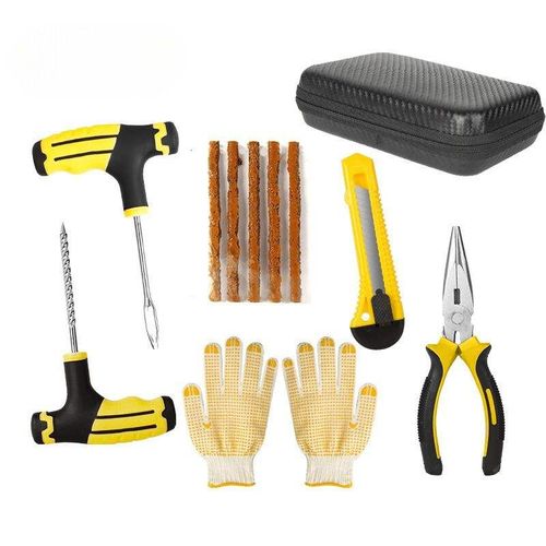 WZAUTO 5pcs 7pcs Universal Tire Repair Kit Hand Tool for Car Motorcycle Automotive Bike Tyre Puncture Repair
