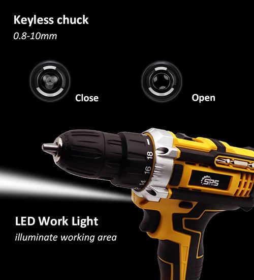 Factory Direct Sales Cordless Multifunctional Wireless Drill Machine | 1 Battery & 1 Charger