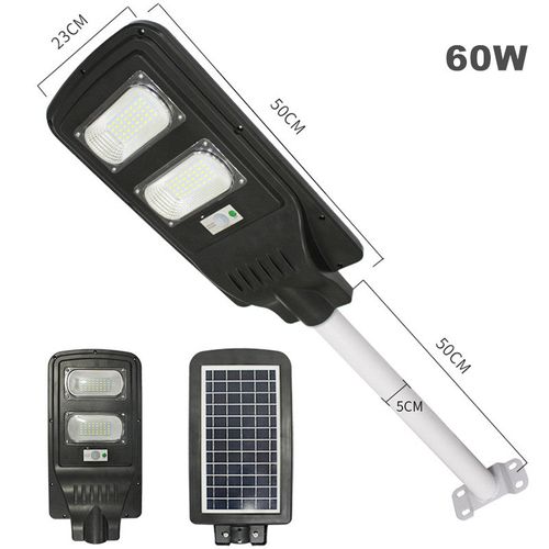 Two Heads Energy Saving Street Light Lithium Battery Waterproof IP65 Super Bright Solar Street Light Streetlight Outdoor Solar Light