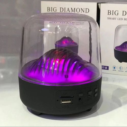 Glass Bluetooth Speaker, Stereo 5.3 Wireless Portable Speaker, Heavy Bass Subwoofer with Loud Volume