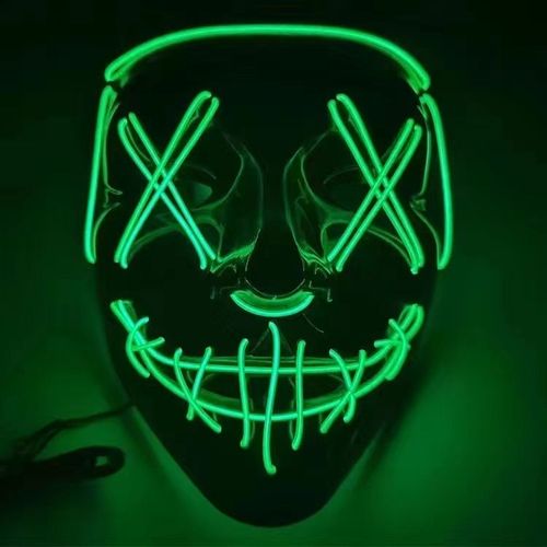 Halloween Mask LED Light up Mask for Festival Cosplay Halloween Costume Masquerade Parties Carnival Gifts