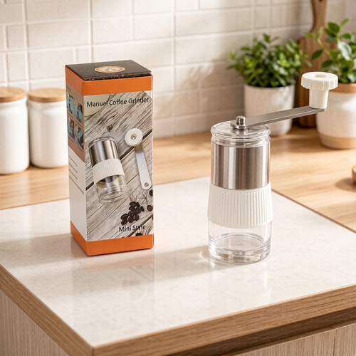 Mini Hand Coffee Grinder, Portable Manual Coffee Bean Mill for Fresh Coffee Powder