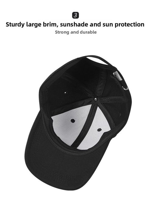 Plain Board Baseball Cap 100% Cotton Adjustable Unisex Japanese-style Large Head Circumference Face-flattering