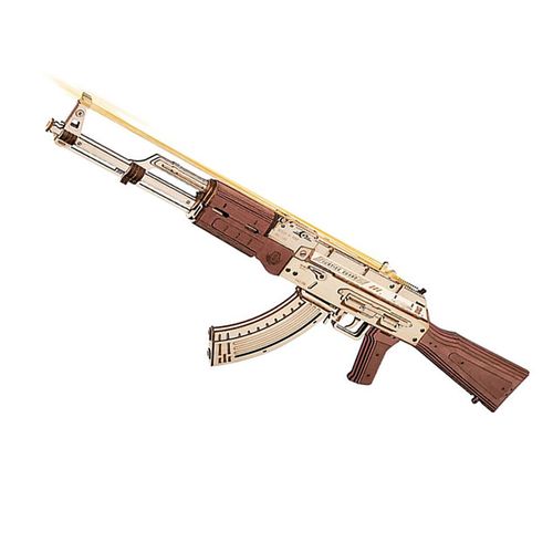 Robotime Rokr Contact Get Discount 3D Wooden Puzzles LQ901 Rubber Band Gun Model Kit Toy Guns for Adults