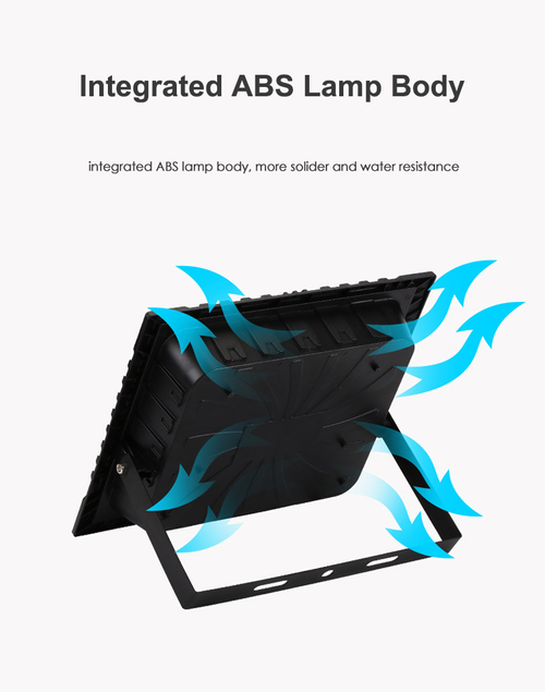 IP67 waterproof 60W solar floodlight with remote control
