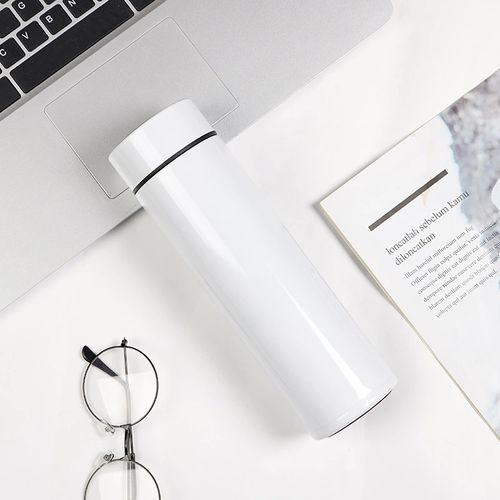 Customized logo New Style Gradient Color Vacuum Water Bottle Stainless Steel LED Smart Water Bottle with Temperature Display