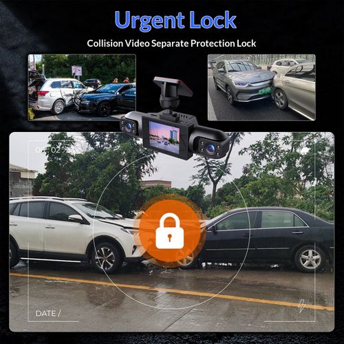 2-inch 4-channel Multi-lens Dash Cam 170 Angle OLIVER Car Fitment Simultaneous Display Reversing Image Loop Recording