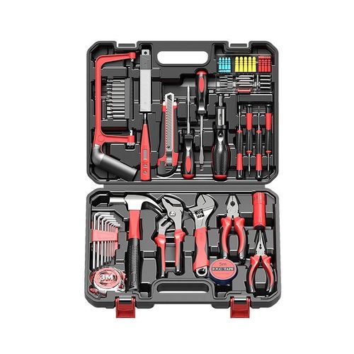 German Tool Set, Tool Box with Screwdrivers & Wrenches, Multi-Function Household Hardware Kit for Electrician Maintenance