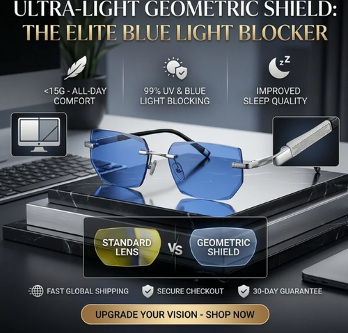 ✨DLJ-Cepin✨Rimless Blue Light-Blocking Photochromic Prescription Glasses