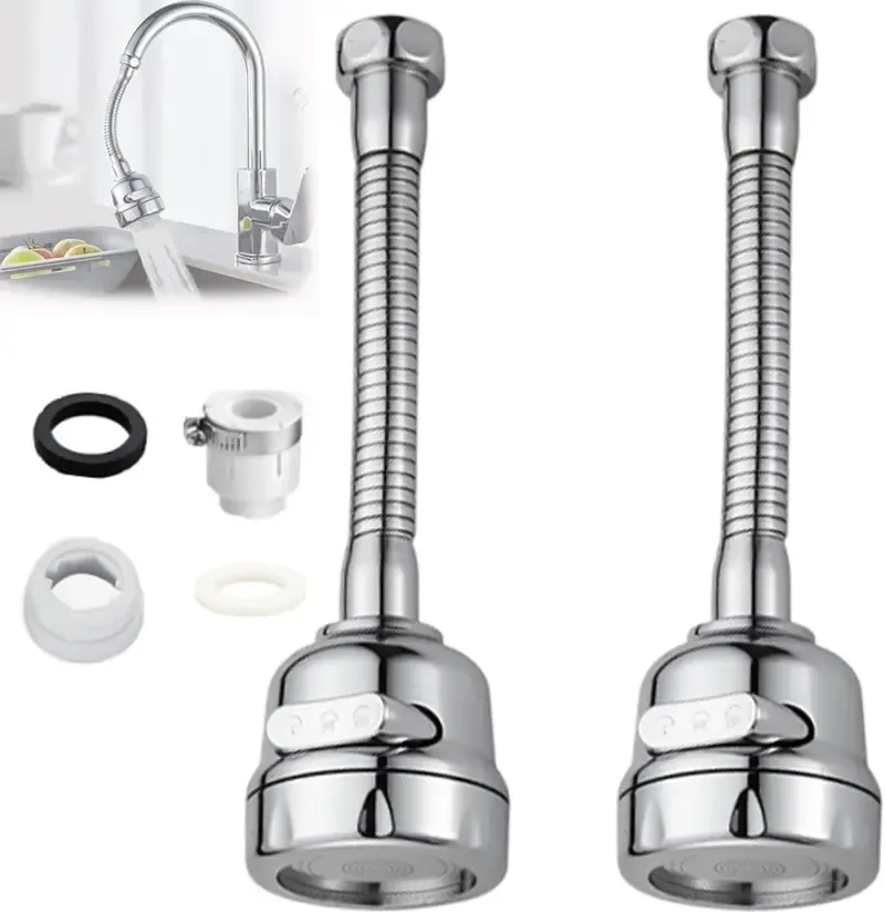 🔥ZZP-CEPIN🔥Kitchen Faucet Sprayer, Movable Faucet Extender for Kitchen Sink, 360° Rotatable Sink Faucet Head Anti-Splash Tap Booster Shower and Water Saving Faucet for Kitchen