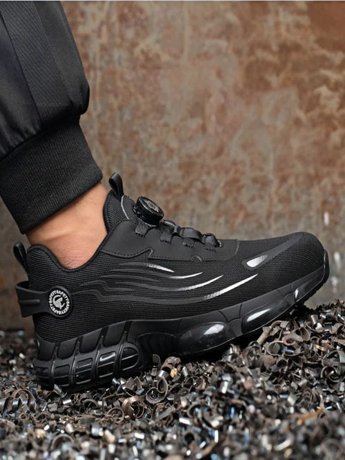 2025 New Mens Safety Shoes Rotated Buckle Man