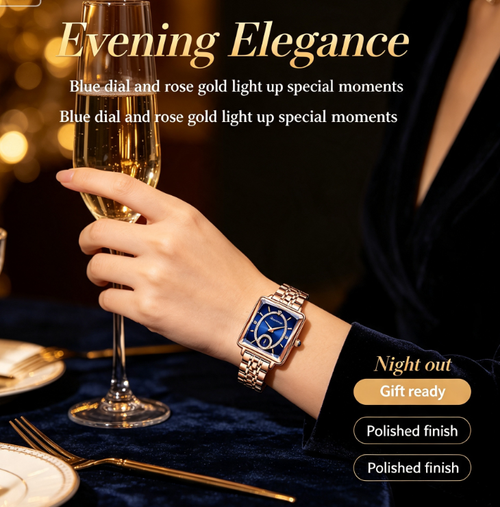✨DLJ-CePin✨High-End Fashionable Square Diamond-Set Women's Watch