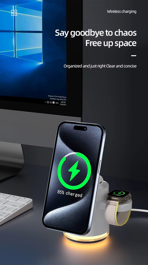 ✨DLJ-CePin✨4 in 1 Night Light Wireless Charger Stand