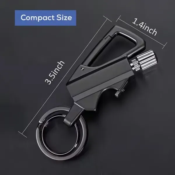 ✨DLJ-CePin✨Permanent Match Infinity Lighter with Multitool Keychain Bottle Opener