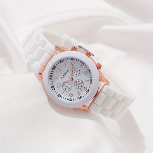 sjd 5PCS Set Luxury Watch Women Bracelet Necklace Earrings