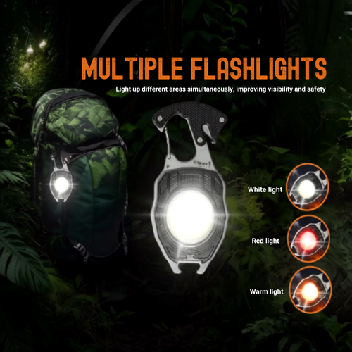 ✨DLJ-Cepin✨8-in-1 Multifunctional KeychainFlashlight
