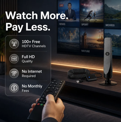 ✨DLJ-Cepin✨HD TV Antenna – No Subscription, Easy Setup