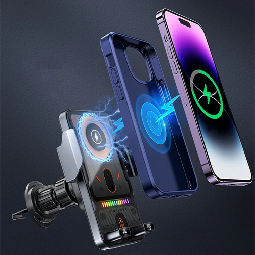 ✨DLJ-Cepin✨Smart 2-In-1 Auto-Rotating Car Phone Holder & Wireless Charger