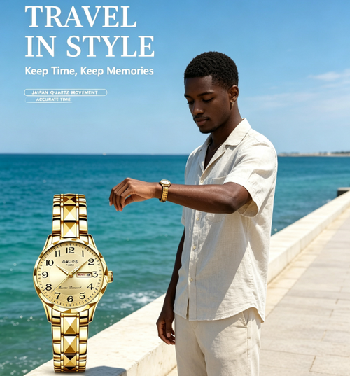 ✨DLJ-Cepin✨Simple Gold Steel-Strap Watch