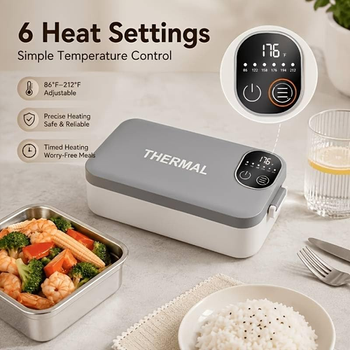 ✨DLJ-CePin✨2026 New Portable Timer-controlled Reheating Rechargeable Heated Lunchbox