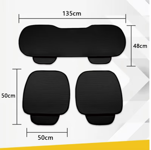 ✨DLJ-CePin✨🔥Breathable & Anti-Slip Viscose filament Car Seat Covers 3PCS