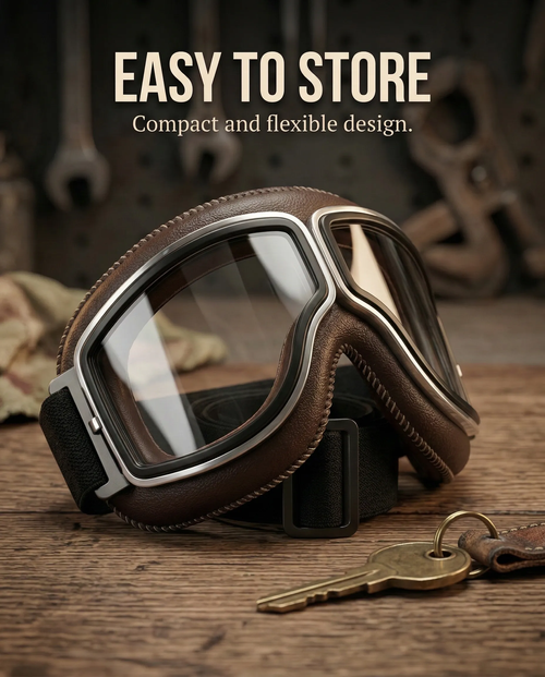 ✨DLJ-CePin✨🕶️ OTG Vintage Motorcycle Goggles (Fits Over Glasses)