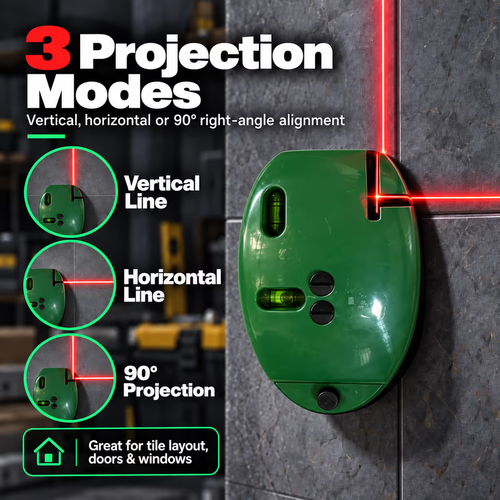 ✨DLJ-CePin✨📐90° Laser Level — Project Perfect Right Angles for Fast, Precise Alignment!