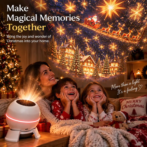 ✨DLJ-CePin🔥🎅 Turn Any Room Into a Christmas Wonderland – Holiday Projection Night Light